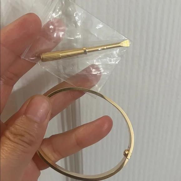 18k solid gold bangle - Picture 8 of 8